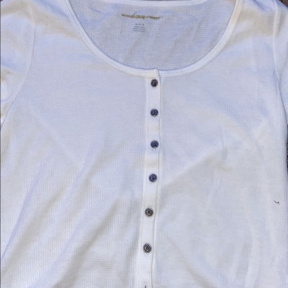 white button up tee - Picture 2 of 3